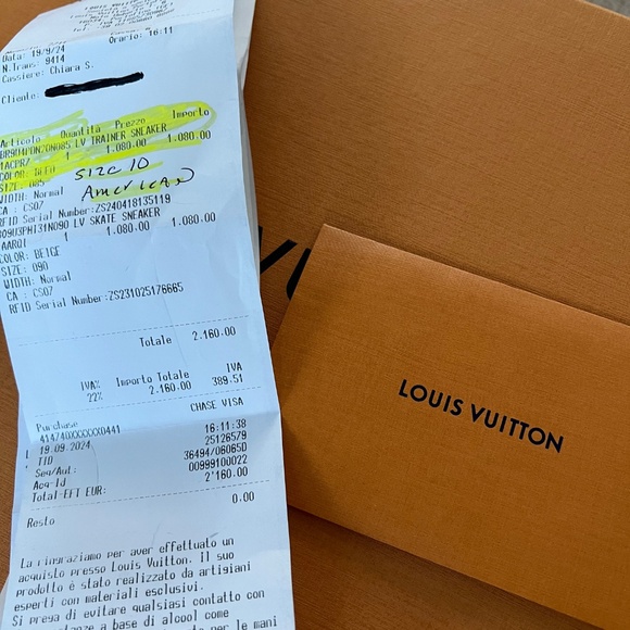 Men’s Louis Vuitton sneakers size 10 brand new never worn - Picture 14 of 15